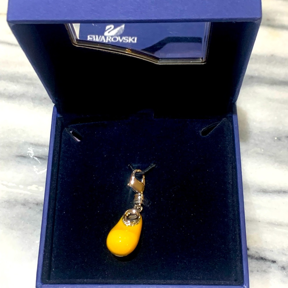 Swarovski Disney yellow Mickey Mouse Shoe charm